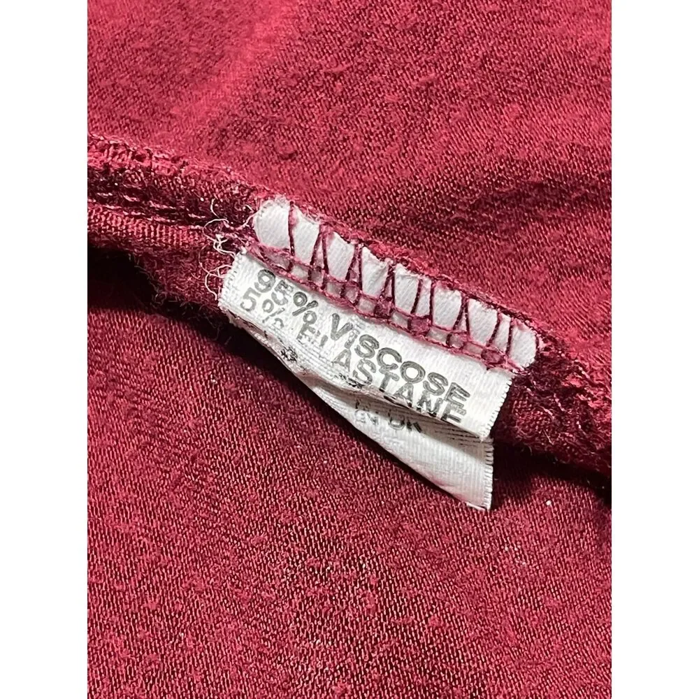 Chémistry Women's Burgundy Open Front Cardigan
